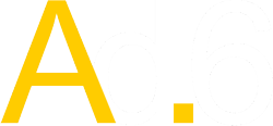 Logo Agência Ad.6 negativo